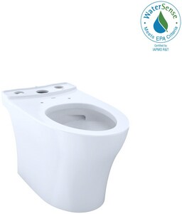 Elongated Floor Mount Bowl Toilet in Cotton