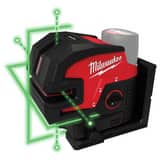 Milwaukee® M12™ M12 GREEN LASER ? CROSS LINE & 4-POINTS M362420 at Pollardwater