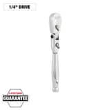 Milwaukee® 1/4 DRIVE 6 FLEX HEAD RATCHET M48229007 at Pollardwater