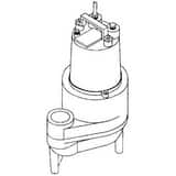 Barnes Pumps Series EHV 115V 1/2 hp FNPT Cast Iron Automatic Effluent Pump with 20 ft. Cord BEHV412A at Pollardwater