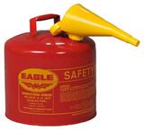 Eagle Type I 5 gal. Steel Safety Can in Red EUI50FS at Pollardwater