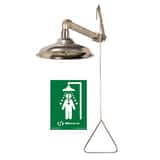 Haws® Axion® MSR Corrosion Resistant Emergency Drench Shower in Stainless Steel H8133H at Pollardwater