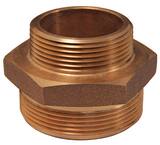 Dixon Valve & Coupling 1-1/2 in. NPT x 2-1/2 in. NST Brass Double Hex Nipple DDMH1525F at Pollardwater