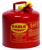 Eagle Type I Powder Coated Galvanized Steel Type I Gasoline Safety Can in Red EUI50S at Pollardwater