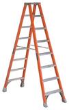 Louisville Ladder 8 ft. x 25-9/16 in. 300 lbs. Fiberglass Double Step Ladder LFM1508 at Pollardwater