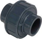 2000 Series 1/2 in. Socket Straight Schedule 80 PVC Union with FKM O-Ring Seal S8057005 at Pollardwater