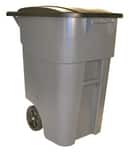 Rubbermaid Brute® 39-29/50 x 30-2/25 in. 50 gal Plastic Rollout Container in Grey NFG9W2700GRAY at Pollardwater
