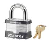 Master Lock 1 in. Commercial Laminated Steel Padlock Keyed Alike M5KA at Pollardwater