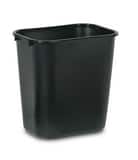 Rubbermaid 28 qt Waste Container in Black NFG295600BLA at Pollardwater