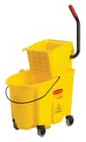 Rubbermaid WaveBrake® Wringer with 35 qt Bucket Mop in Yellow NFG758088YEL at Pollardwater