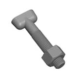 PROSELECT® PSMJTHBNF Series 3/4 x 7 in. Mechanical Joint T Head Nut and Bolt PSMJTHBNFW at Pollardwater