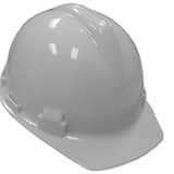 Jones Stephens Size 6.5-8 Safety Hat with 4-point Pin Lock Suspension in White JH40002 at Pollardwater