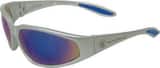 Kimberly Clark Smith & Wesson® 38 Blue Mirror Lens Chrome Frame Safety Glasses K19855 at Pollardwater