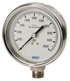 WIKA Bourdon 4 in. 15 psi 1/4 in. MNPT Glycerin Filled Pressure Gauge W9832348 at Pollardwater