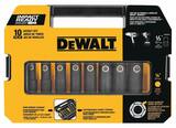 DEWALT 1/2 in. 10-Piece Driver Socket Set DDW22812 at Pollardwater