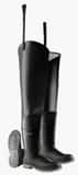 Dunlop Hip Waders Lightweight PVC Steel Toe & Midsole Black O8605612 at Pollardwater