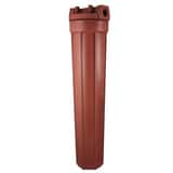 Watts PWHPHT Series 3/4 in. Inlet/Outlet 20  in. Length High Temperature Red Filter Housing to 200 Deg F WPWHPHT2034 at Pollardwater