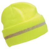 ERB Safety Aware Ware® S109 One Size Fits Most Acrylic Reusable Knit Hat in Hi-Viz Lime and Silver E63196 at Pollardwater