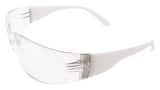 ERB Safety Lucy Plastic Safety Glass with White Frame and Anti-fog, Clear Lens E17943 at Pollardwater