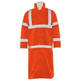 ERB Safety XL Size Long Raincoat in Orange E62037 at Pollardwater