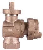 A.Y. McDonald 74604B 1 in. FNPT x Meter Angle Ball Supply Stop Valve Lead Free M74644BG at Pollardwater