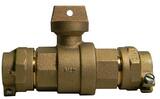 A.Y. McDonald 1 in. Compression Brass Ball Curb Valve M7610022G at Pollardwater