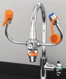 Guardian Equipment EyeSafe X™ Faucet Mount Eyewash with Diverter in Polished Chrome GG1201 at Pollardwater