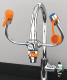 Guardian Equipment Faucet Mount Eyewash with Diverter in Polished Chrome GG1201 at Pollardwater