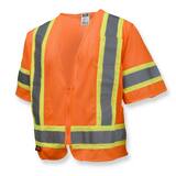 Radians Radwear™ XXXL Size Polyester Safety Vest in Hi-Viz Orange RSV223ZOM3X at Pollardwater