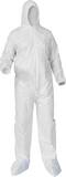 Kimberly Clark KleenGuard® Microporous and Fabric Coverall with Hood, Front Zip, Elastic Wrist and Ankle and Boot K38948 at Pollardwater