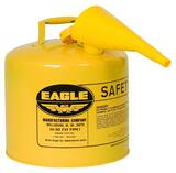 Eagle Type I 5 gal Diesel Safety Can with Funnel in Yellow EUI50FSY at Pollardwater