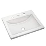 American Standard Aqualyn Drop In Bathroom Sink With Overflow In White 0476028 020 Ferguson