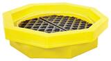 Ultratech International Ultra-Drum Tray® Plastic Tray with Grate U1046 at Pollardwater