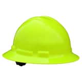 Radians Full Brim Hard Hat with Ratchet Suspension Green RQHR6GREENHV at Pollardwater