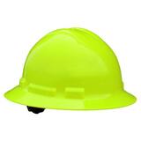 Radians Full Brim Hard Hat with Ratchet Suspension Green RQHR6GREENHV at Pollardwater