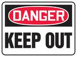 Accuform Signs 14 x 10 in. Aluminum Sign - DANGER KEEP OUT AMADM064VA at Pollardwater