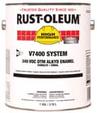Rust-Oleum® V7400 System High Gloss Black DTM Alkyd Enamel Paint 1 gal R245403 at Pollardwater