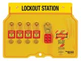 Master Lock Zenex™ 4-Lock Padlock Lockout Station in Yellow M1482BP410 at Pollardwater