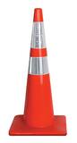 Work Area Protection Corporation 28 in. Trim Line Traffic Cone with Reflective Collars 5 lb W28PVCTL2CC at Pollardwater