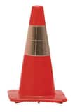 Work Area Protection Corporation 18 in. Standard Traffic Cone with 6 in. Reflective Collar 4 lb W18PVCH6CC at Pollardwater