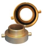 Dixon Valve & Coupling 2-1/2 in. FNYC x 1-1/2 in. MNPT Brass Hydrant Adapter Pin Lug DHA25NYC15T at Pollardwater