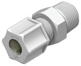 Snyder OD Tube x MPT Straight Polypropylene Compression Connector J1088PO at Pollardwater