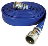 Abbott Rubber Co Inc 1-1/2 in. x 50 ft. Male Quick Connect x Female Quick Connect Polyester, Polyurethane and Woven Polyester Water Hose in Blue A1159150050CE at Pollardwater