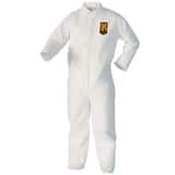 KleenGuard™ A40 XL Size Microporous Film Laminate Disposable Coverall with Zipper Front in White K37686 at Pollardwater