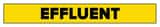 Accuform Signs Effluent Pipe Marker in Yellow ARPK301SSA at Pollardwater