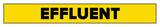 Accuform Signs Effluent Pipe Marker in Yellow ARPK301SSA at Pollardwater