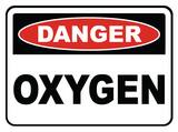 Accuform Signs 14 x 10 in. Adhesive Vinyl Sign - DANGER OXYGEN AMCHL170VS at Pollardwater