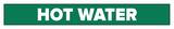 Accuform Signs Hot Water Pipe Marker in Green ARPK425SSA at Pollardwater