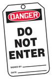 Safety TAG DNGR DO NOT ENTER 25 Pack AMDT164PTP at Pollardwater