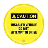 16 Wheel Cover CAUTION DISABLED VEH AKDD717 at Pollardwater